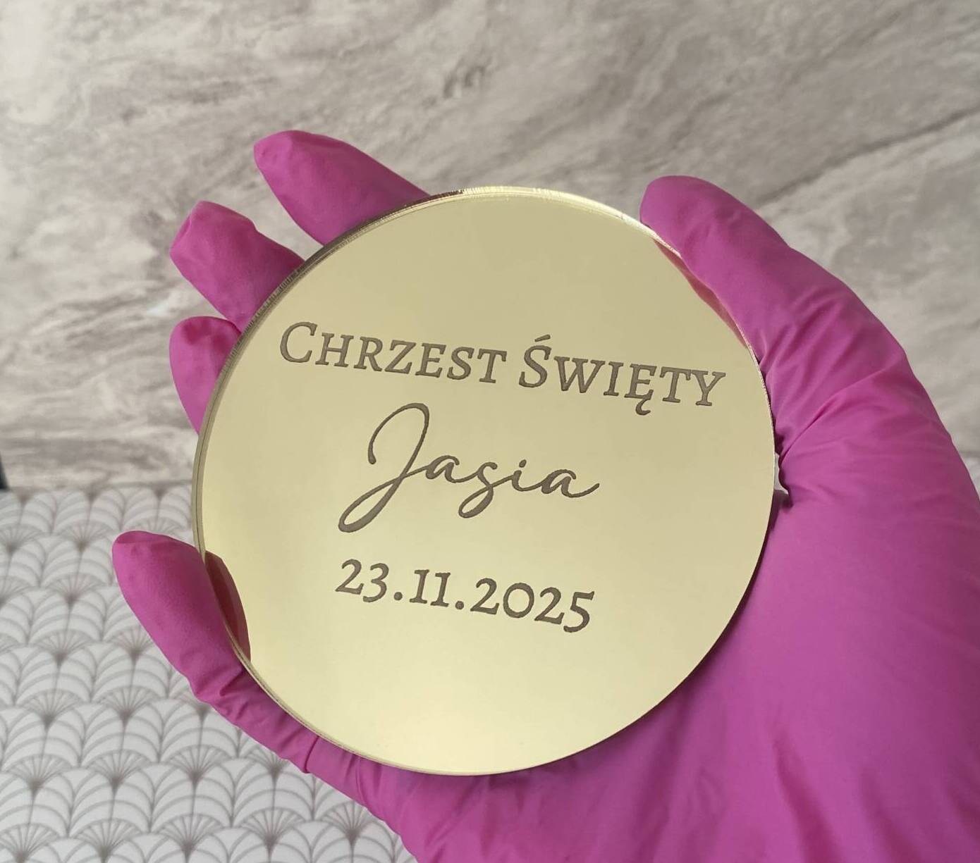 dekor na tort na Chrzest Święty - obrazek 2