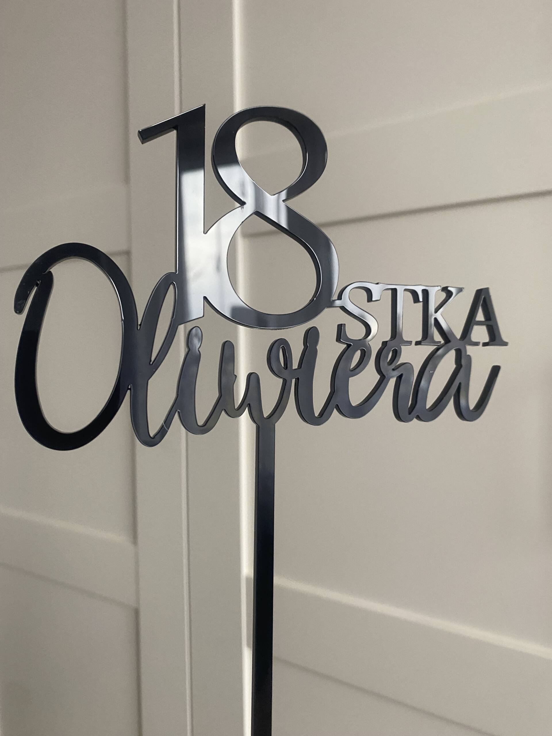 Topper 18-stka + imię - obrazek 2
