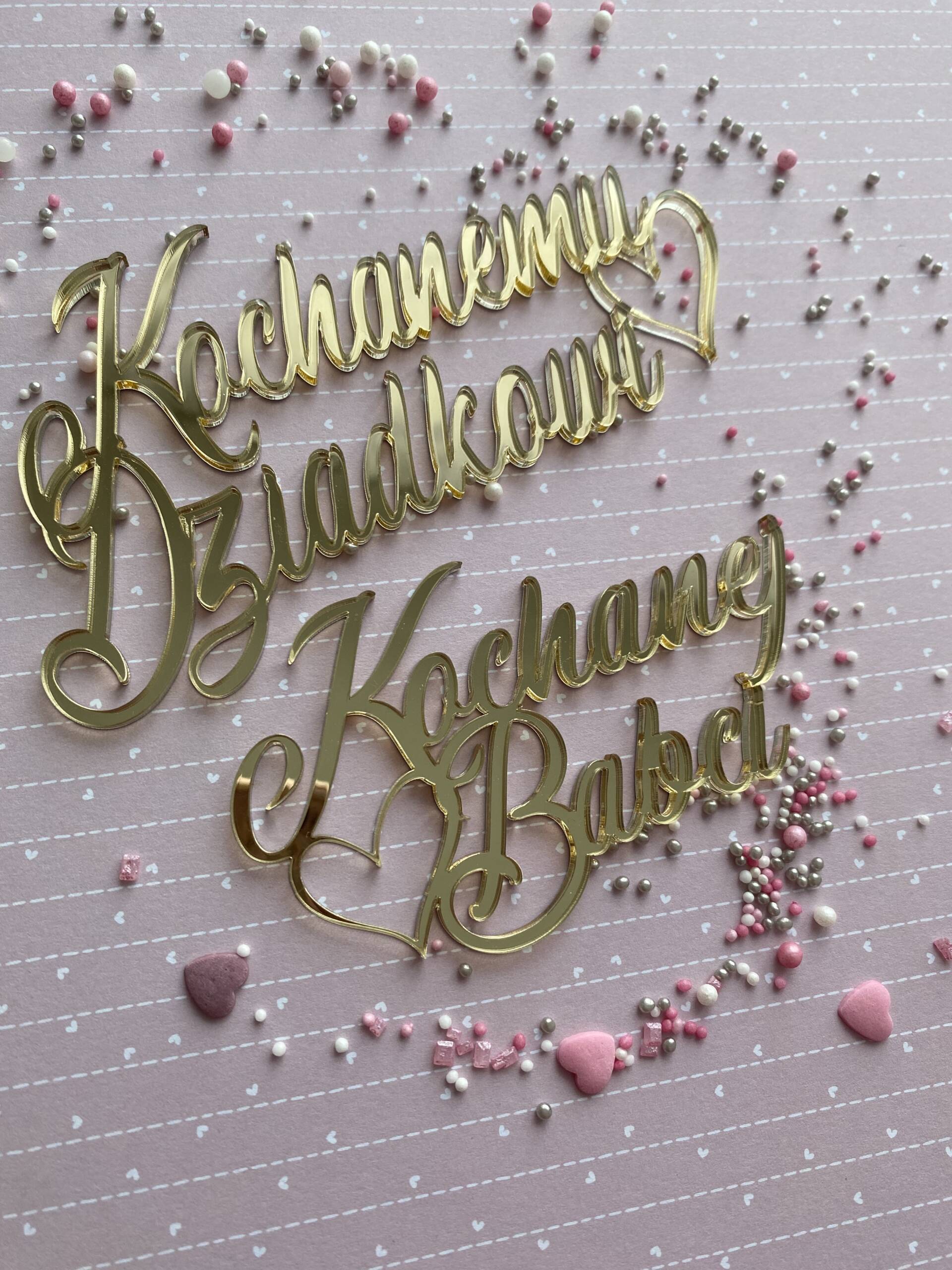 Dekor Kochanej Babci /Kochanemu Dziadkowi