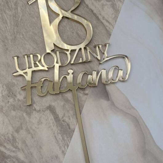 Topper 18 URODZINY +imię