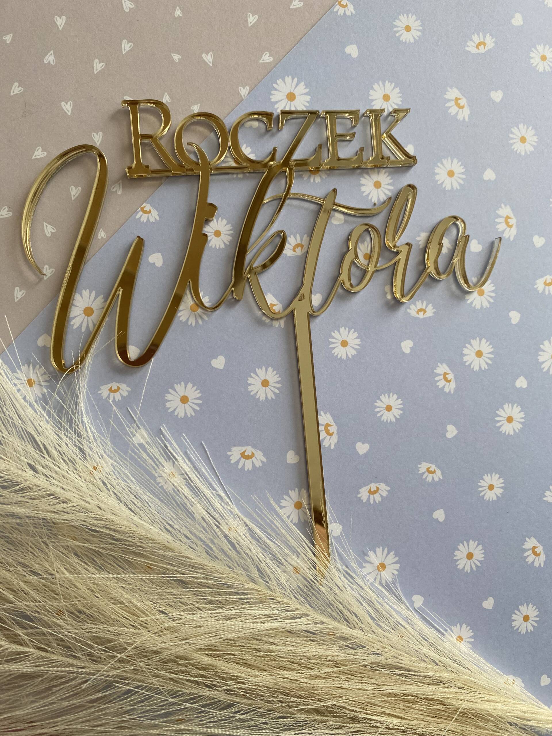 Topper roczek + imię - obrazek 2