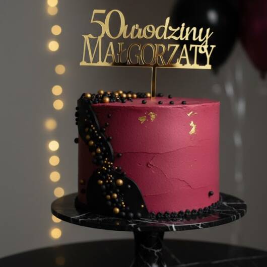 Topper urodziny z imieniem + liczba