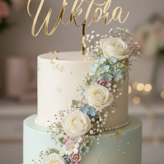 Topper roczek + imię