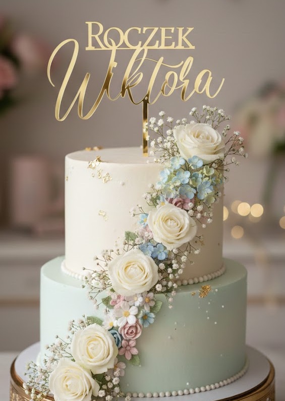 Topper roczek + imię